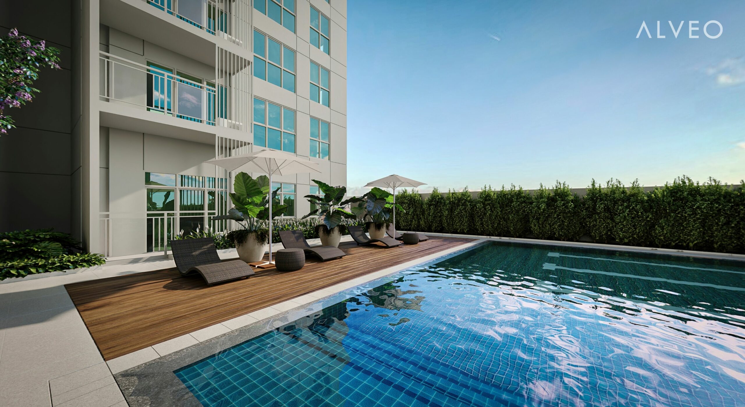 ASTELA AT CIRCUIT MAKATI - Pool Area (Artist's Perspective)
