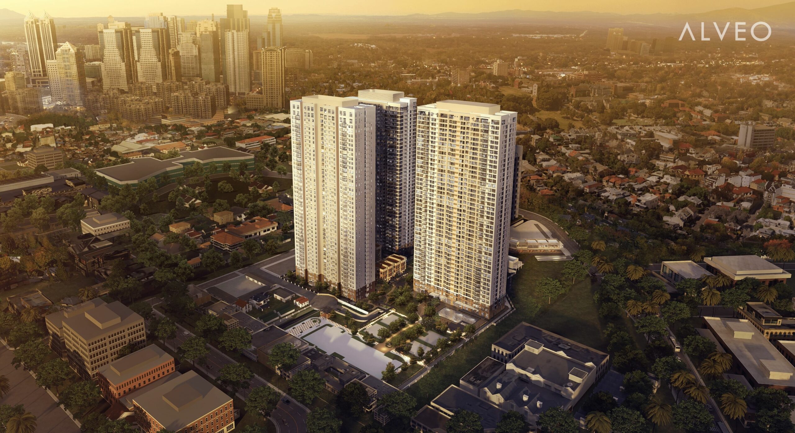 PORTICO - District Aerial View (Artist's Perspective)